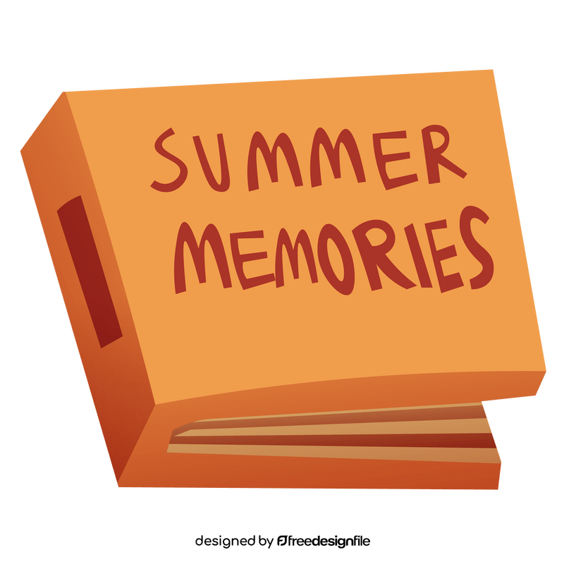 Summer memories album clipart