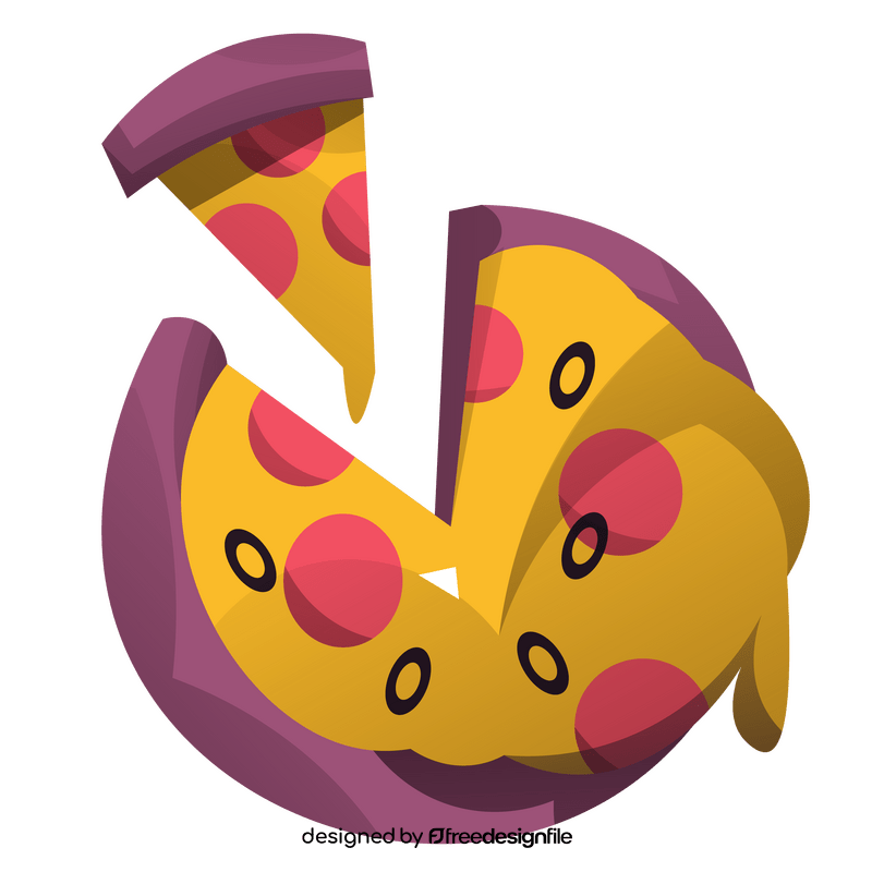 Cartoon pizza clipart