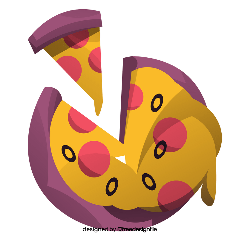 Cartoon pizza clipart