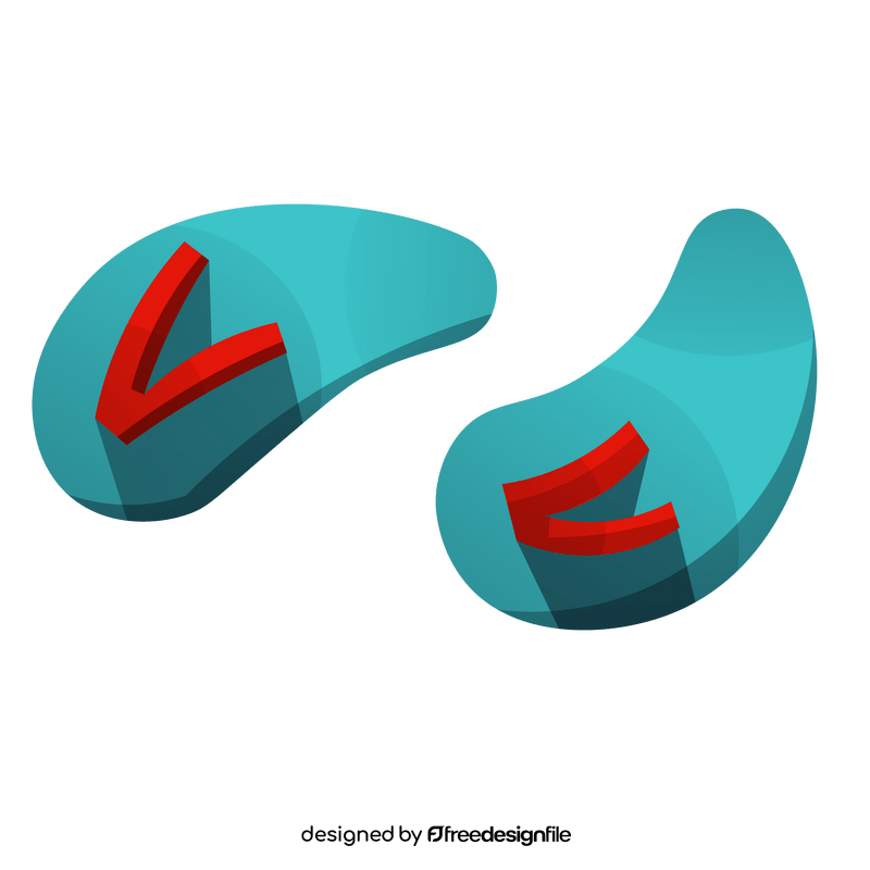 Cartoon flip flops clipart