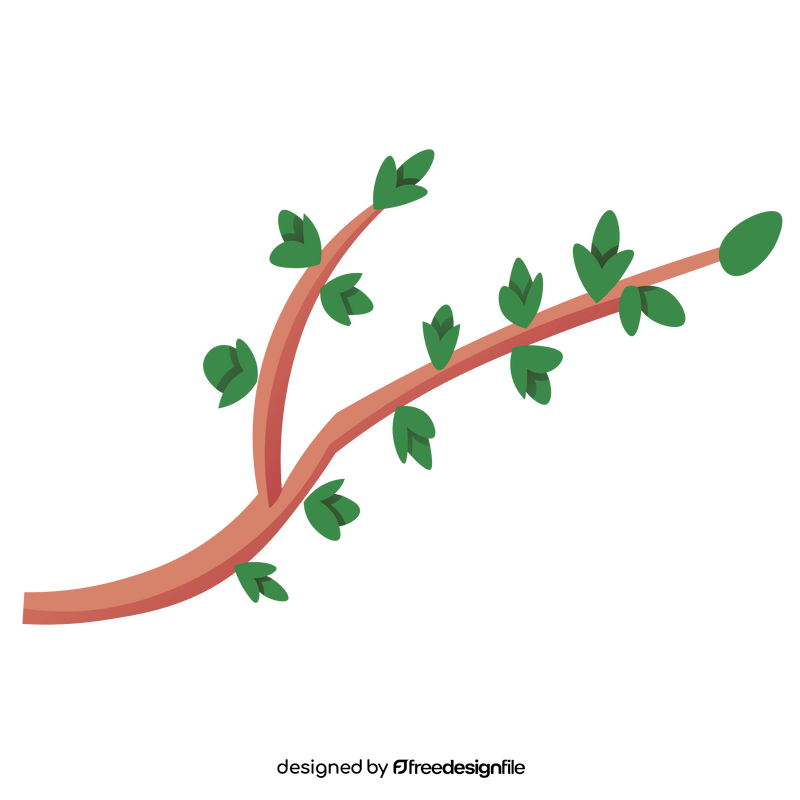 Free spring branch clipart