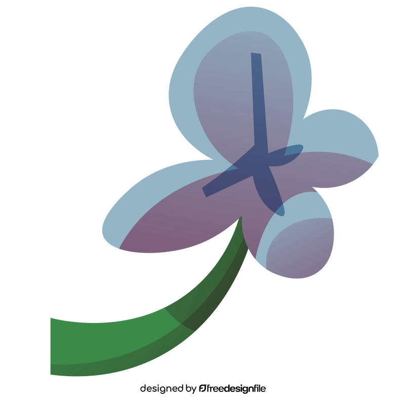 Cartoon spring flower clipart