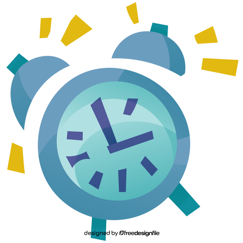 Ringing alarm clock illustration clipart