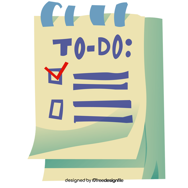 Free to do list clipart