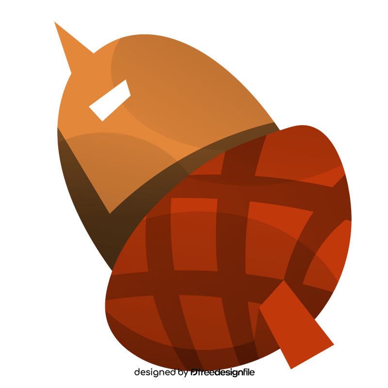 Cartoon acorn clipart