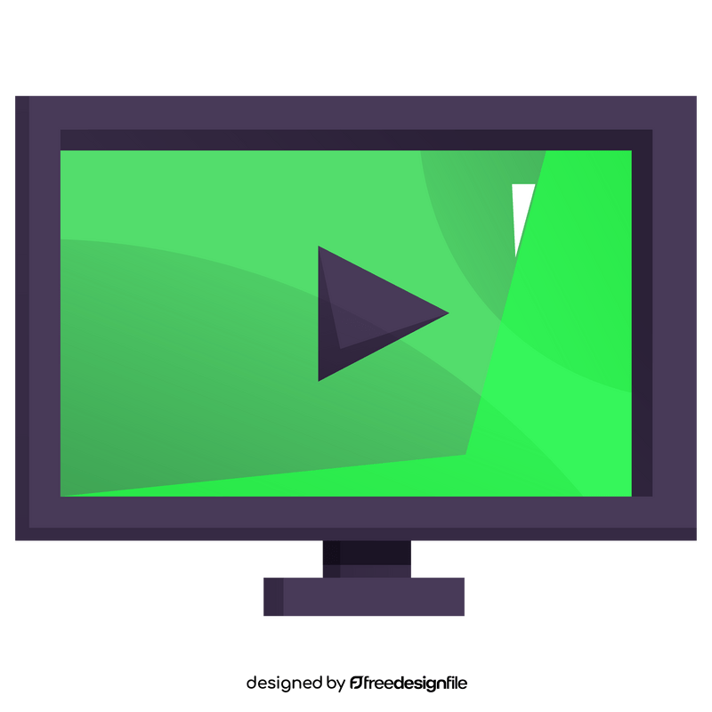 TV illustration, cartoon television clipart