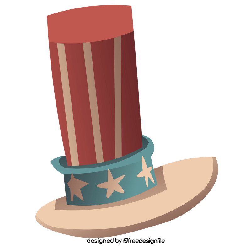 4th of july hat clipart