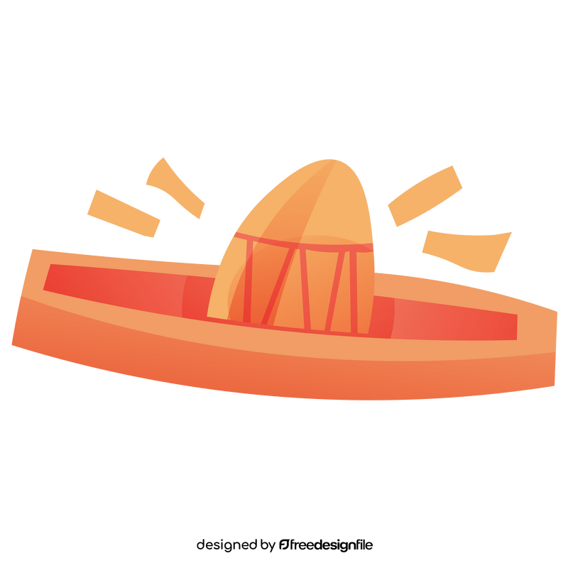 Cartoon mexican sombrero clipart