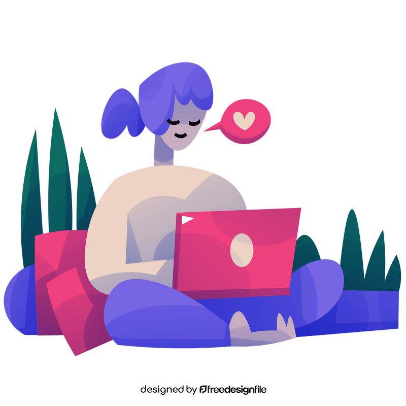 Remote work during Covid 19 clipart