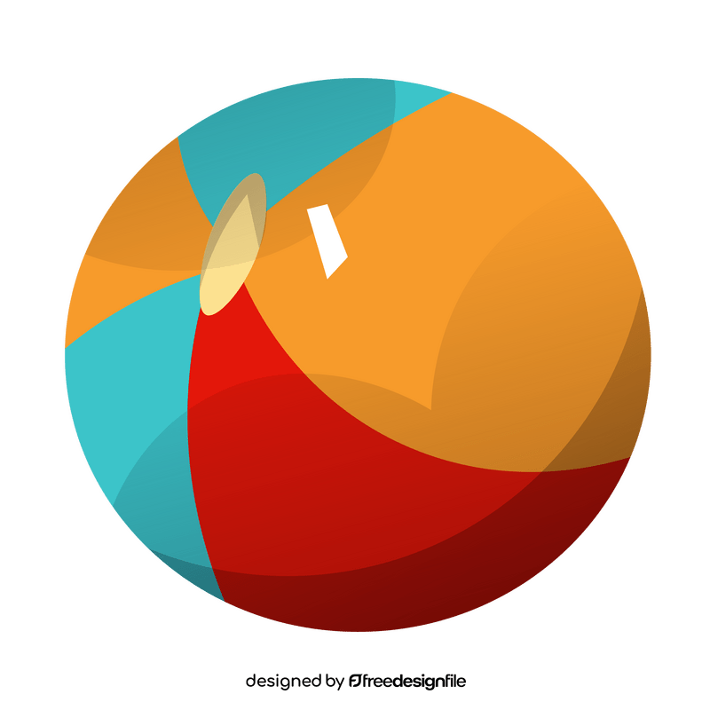 Inflatable beach ball illustration clipart