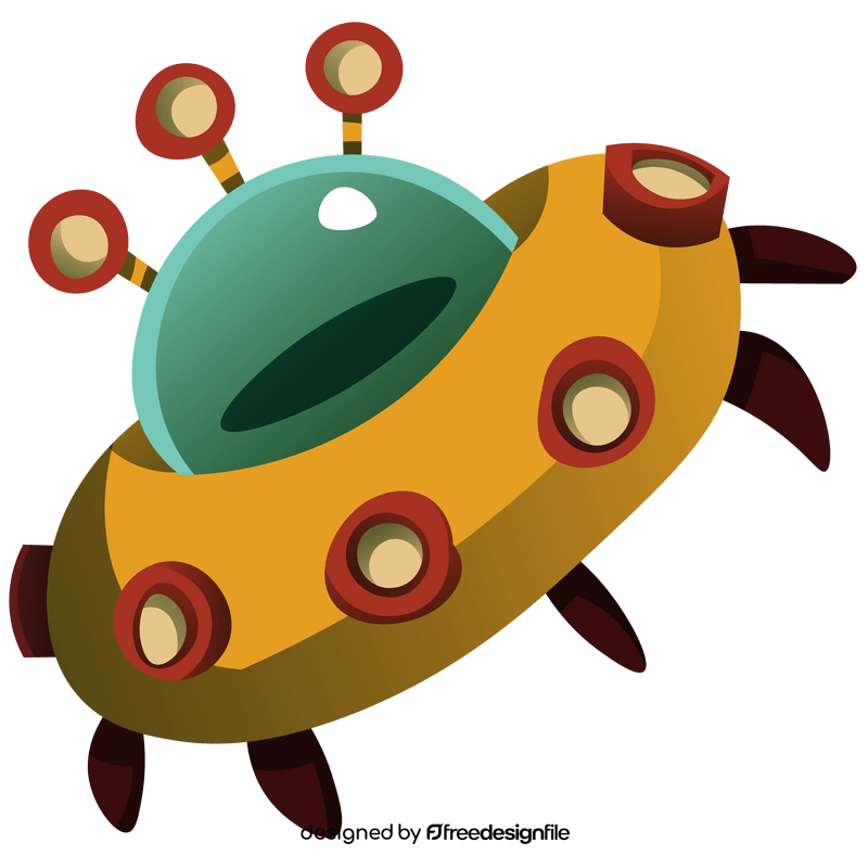 Free alien ship clipart