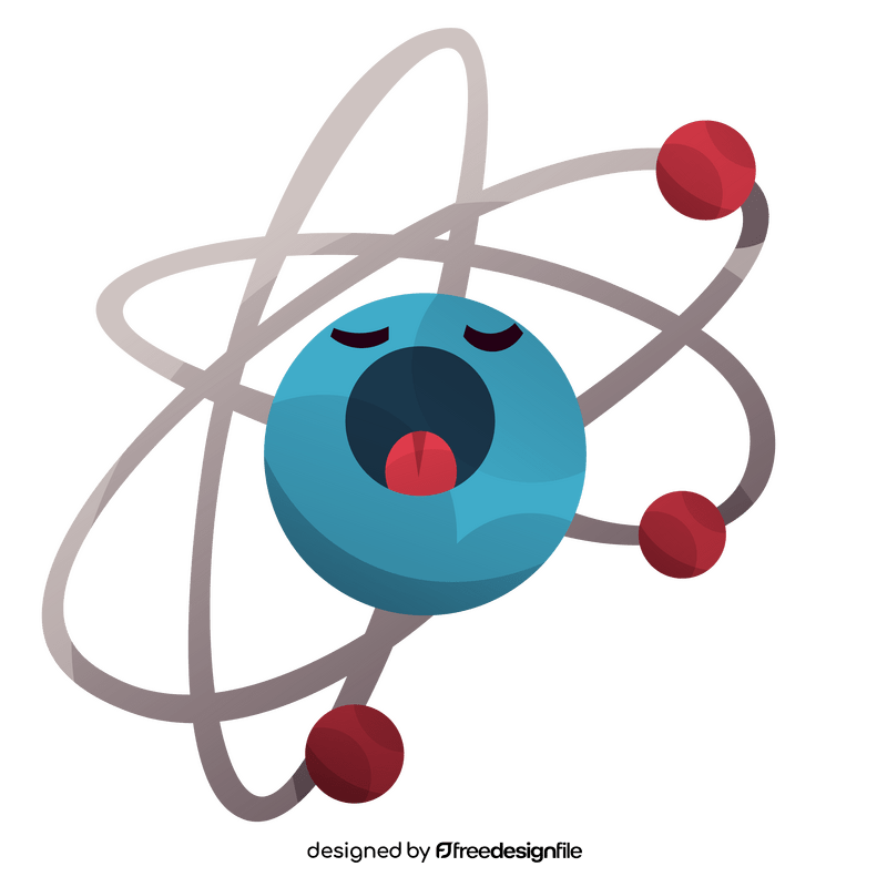 Free sleepy atom clipart