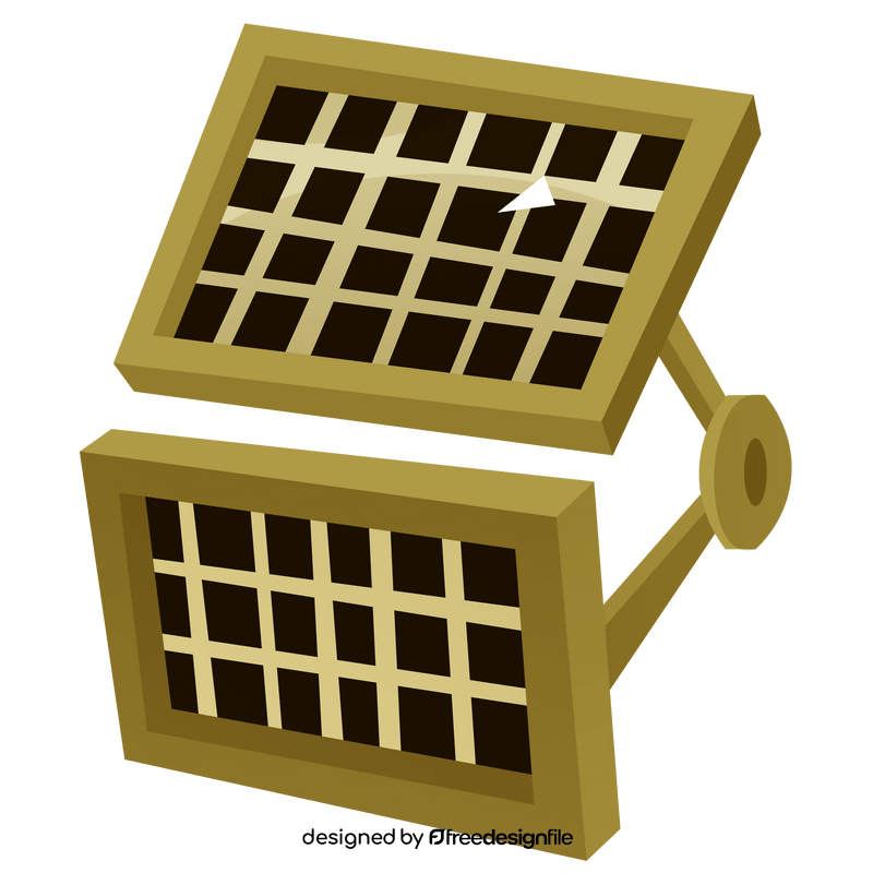 Solar panel, sun battery clipart