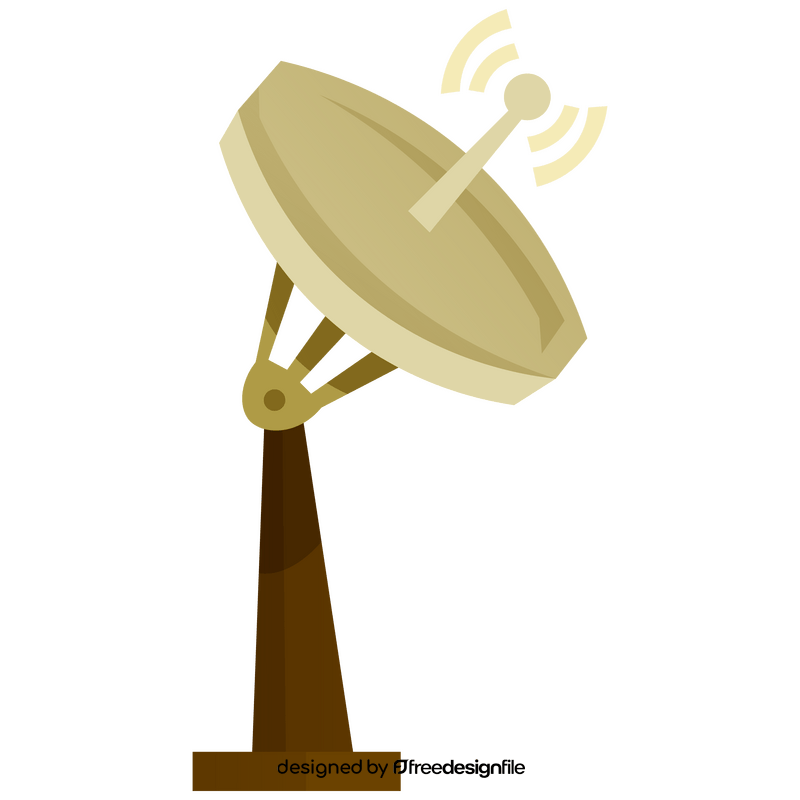 Cartoon satellite dish clipart