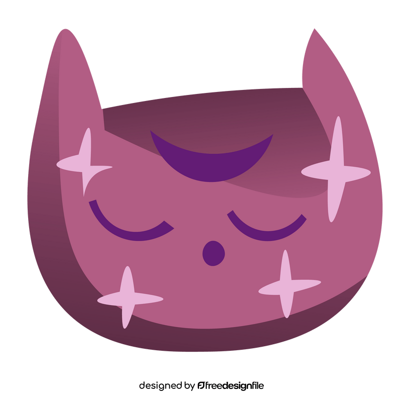 Cartoon space cat clipart