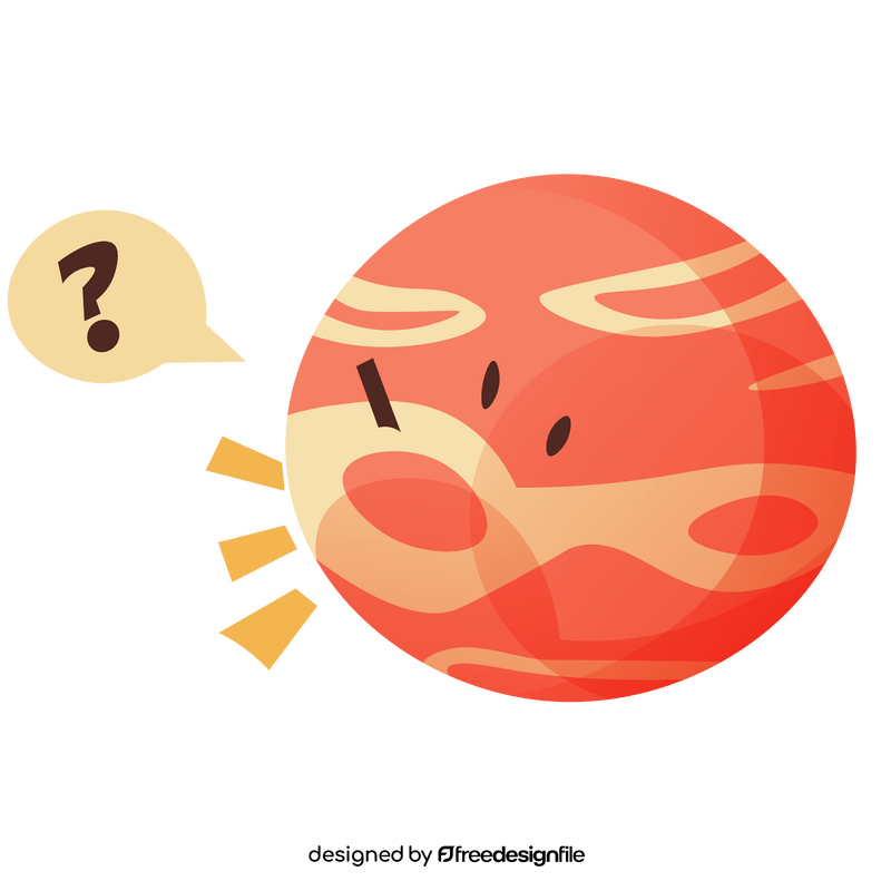 Jupiter confused emoji clipart