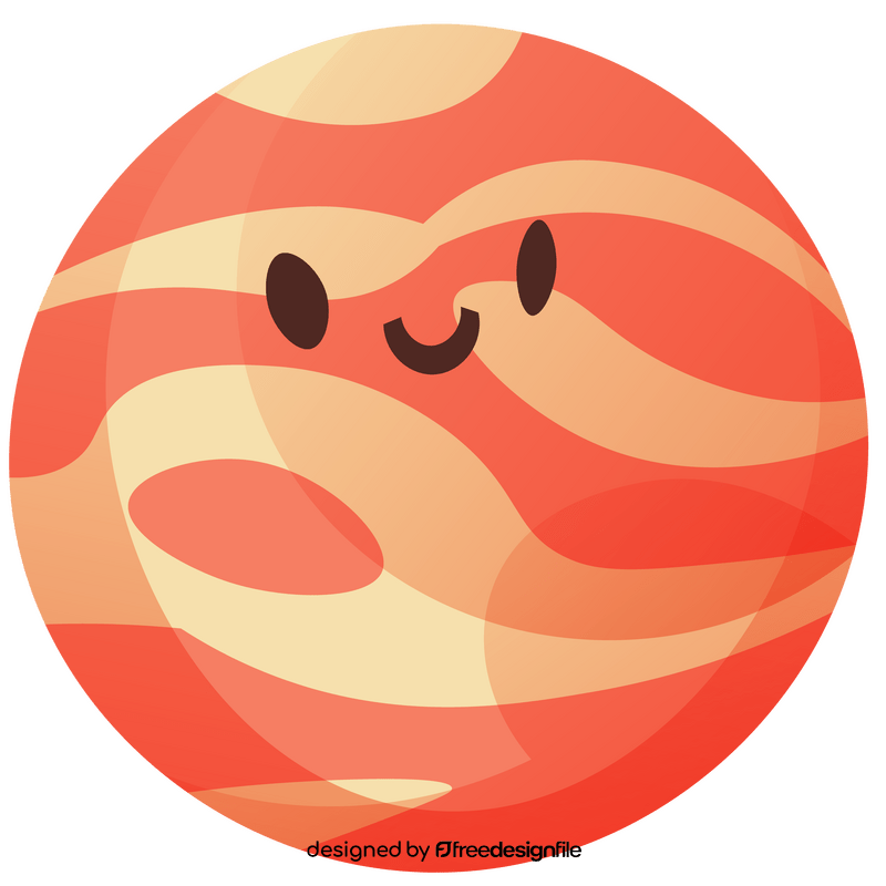 Happy jupiter smiling clipart