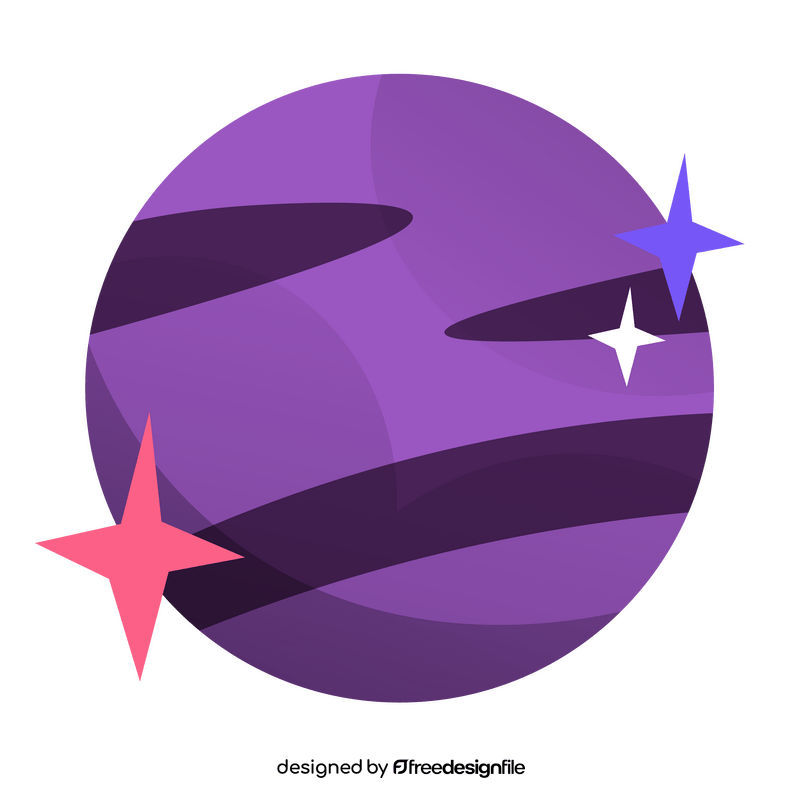 Cartoon neptune planet clipart