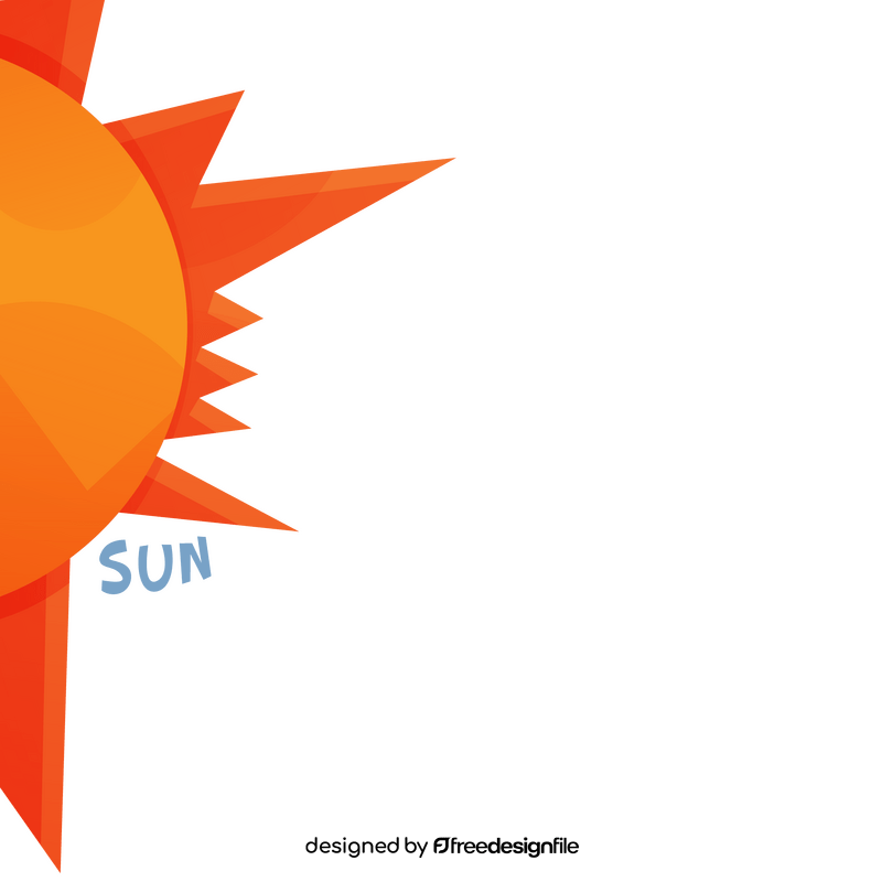 Cartoon sun clipart