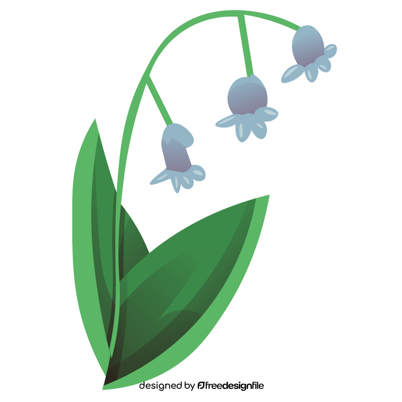 Snowdrop plant drawing clipart