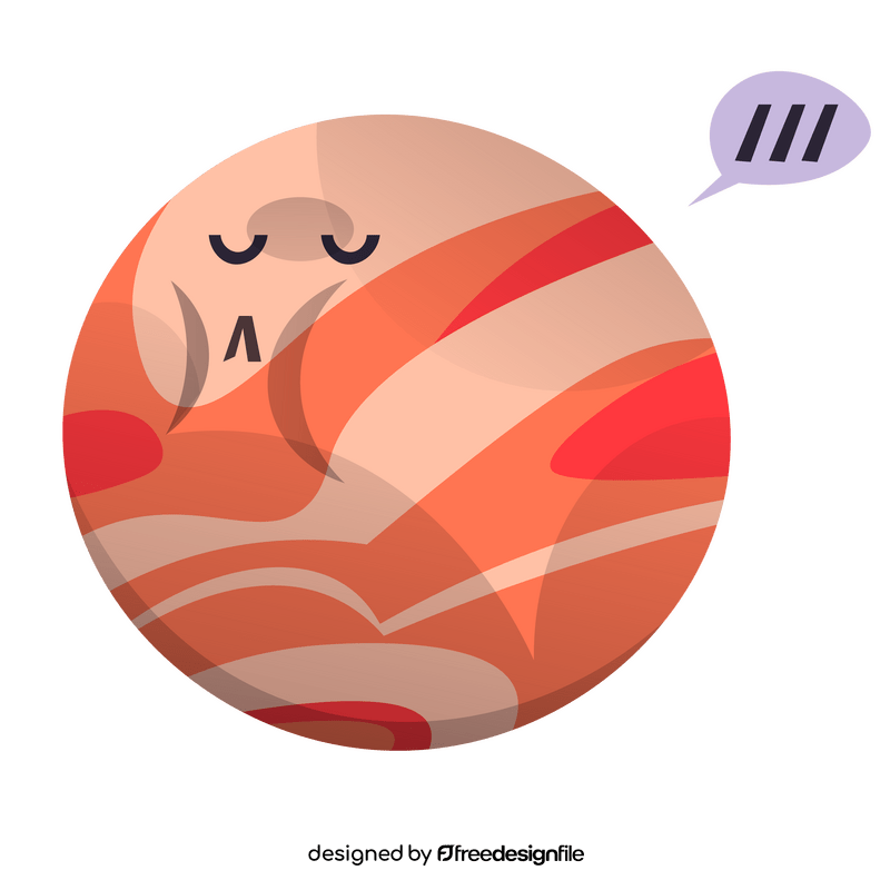 Sleeping jupiter cartoon clipart