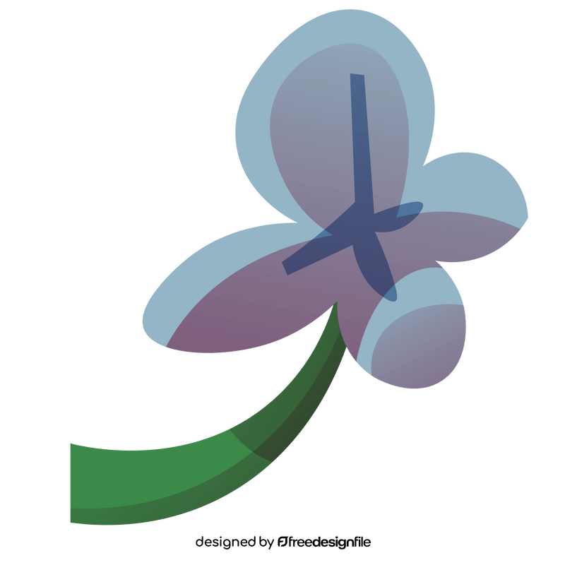 Cartoon spring flower clipart