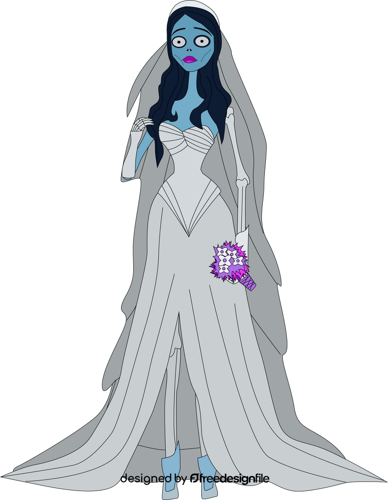 Corpse bride drawing clipart