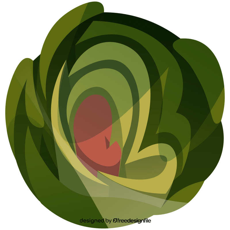 Artichoke cut top clipart