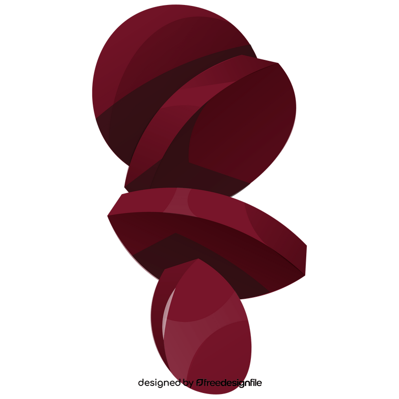 Beetroot circles clipart