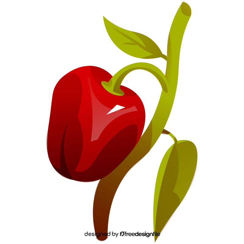 Bell pepper branch clipart