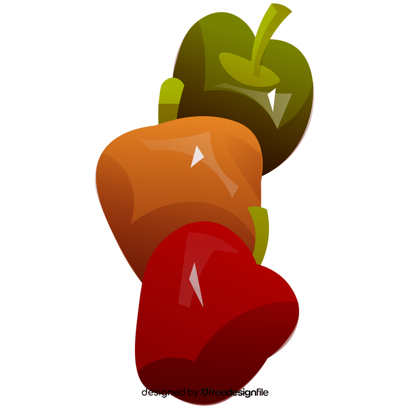 Bell pepper colored clipart