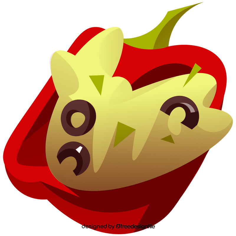 Bell pepper stuffed clipart