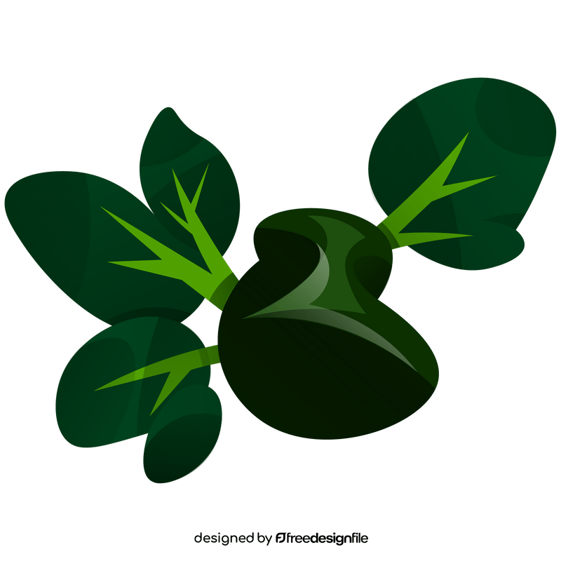 Green broccoli clipart