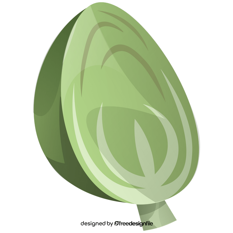 Cabbage half png transparent clipart