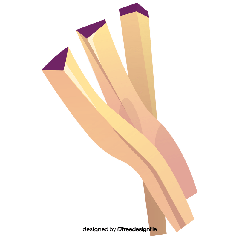 Eggplant sticks clipart