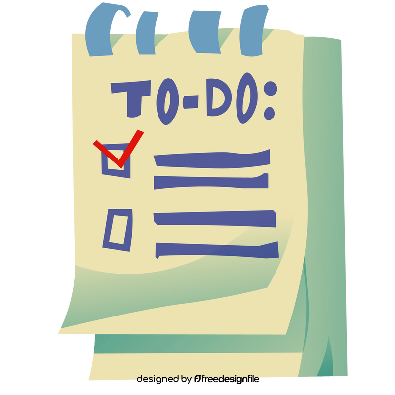 Free to do list clipart