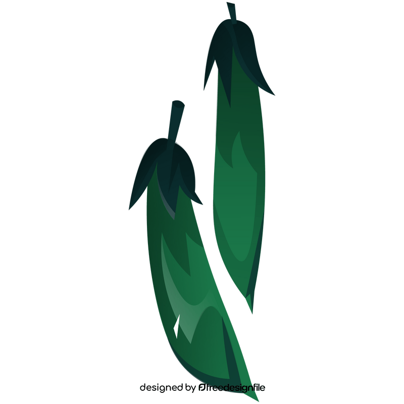 Peas, green beans clipart