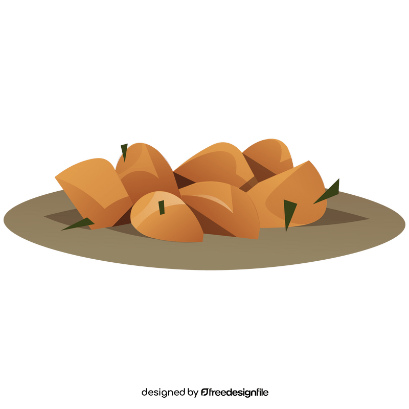 Potatoes baked clipart