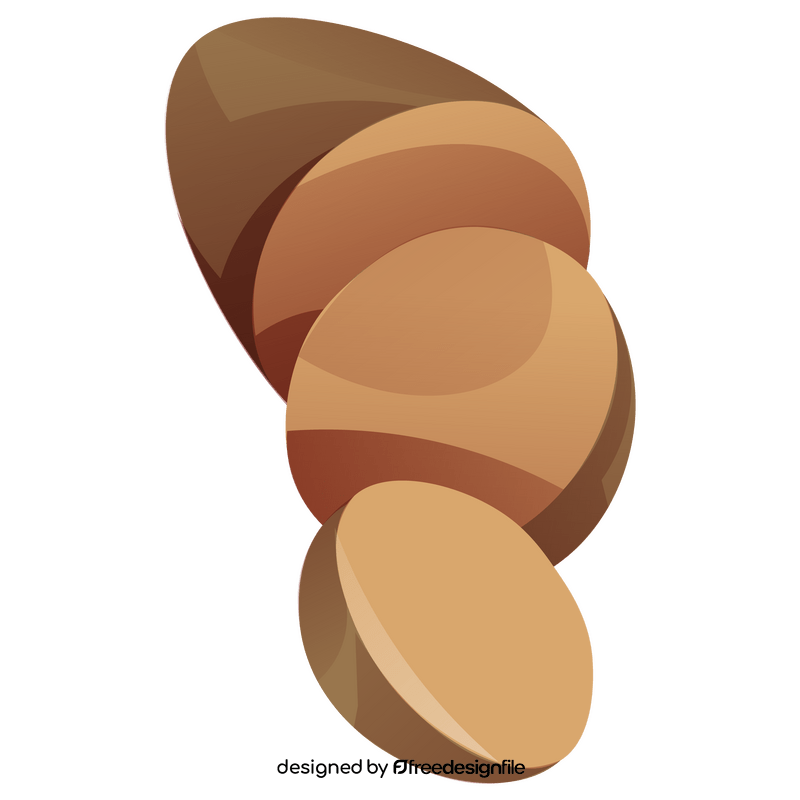 Potato circles clipart