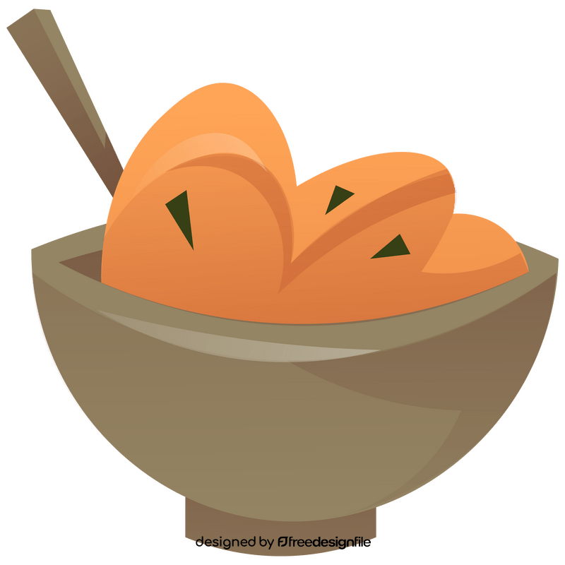 Potato puree clipart