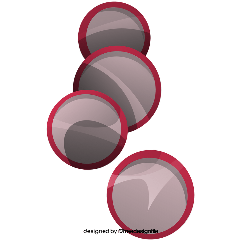 Radish circles clipart