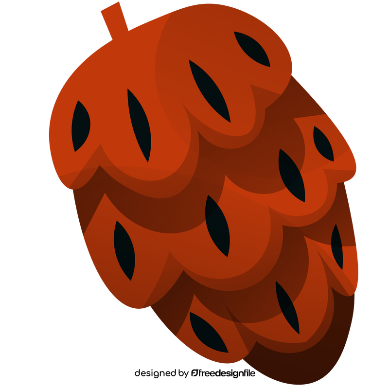 Cartoon fir cones clipart