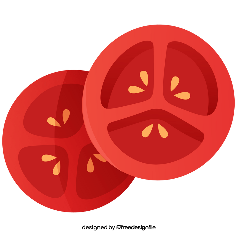 Tomato circles clipart