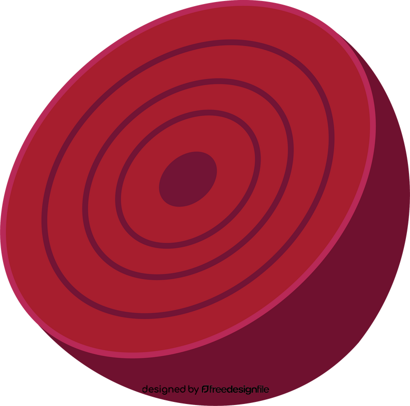 Beet Cut in Half clipart