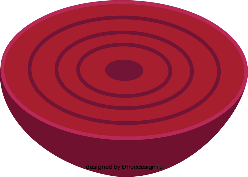 Beet Cut in Half clipart