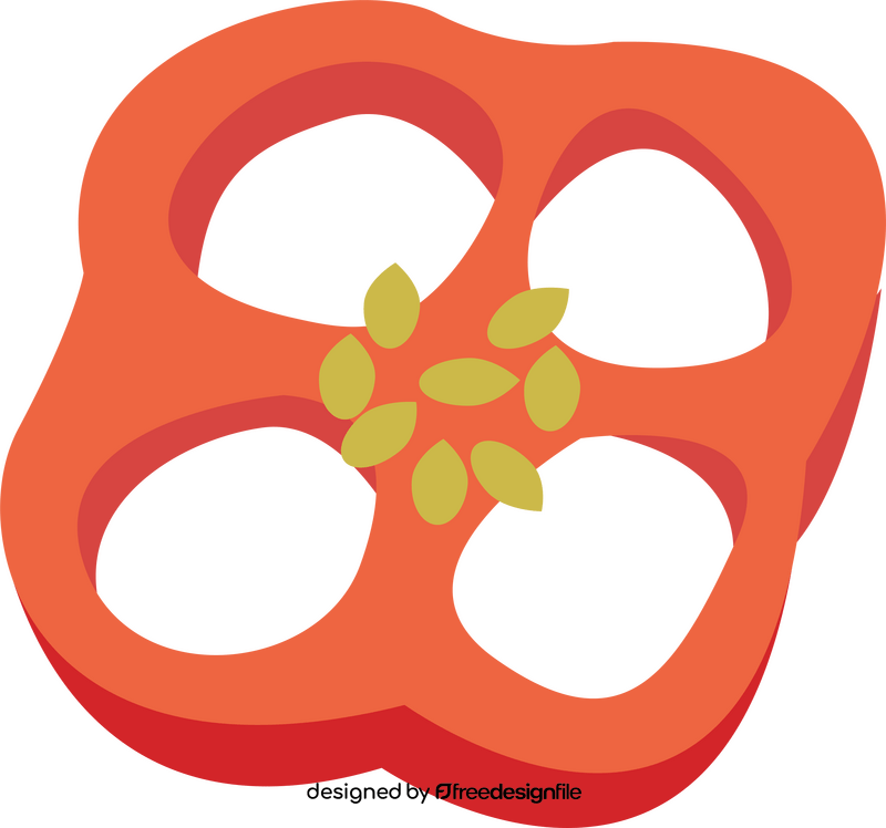 Slice of Bell Pepper clipart