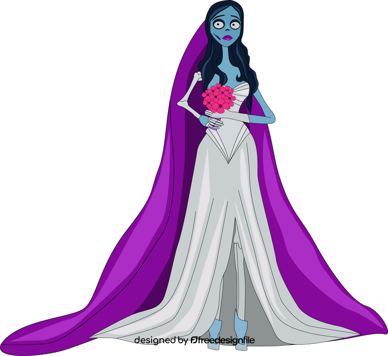 Corpse bride drawing clipart