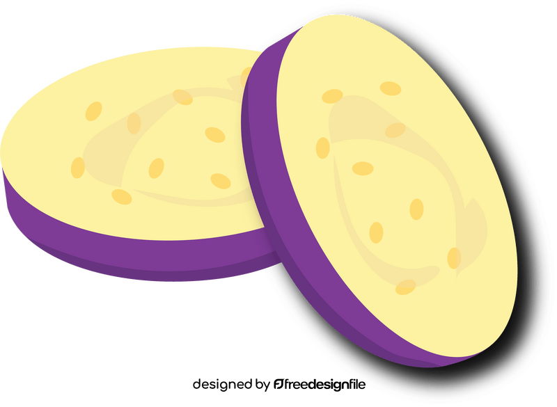 Eggplant Slices clipart