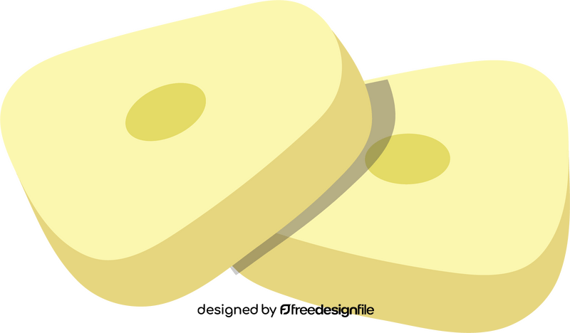 Garlic Slices clipart