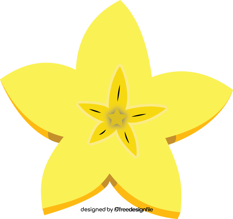 Starfruit Slice clipart